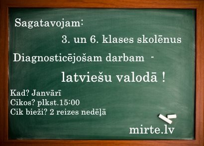 Darba laiks svētkos MIRTE