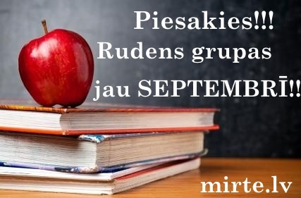 Piesakies Rudens grupas jau SEPTEMBRĪ