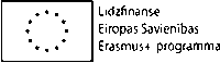 Līdzfinanse eiropas savienibas Erasmus programma logo