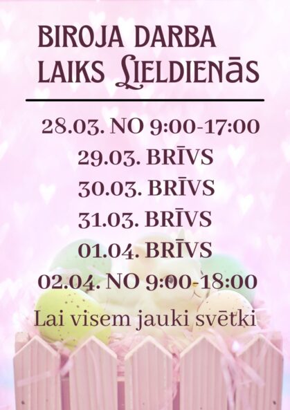 Darba laiks svētkos MIRTE